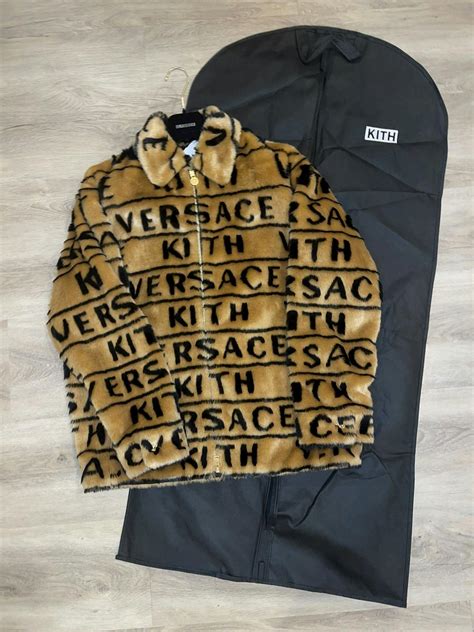 kith x versace fur coaches jacket|versace kith capsules.